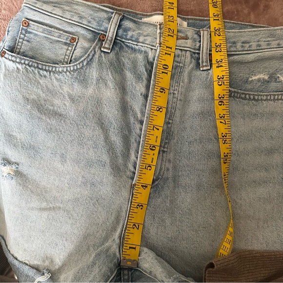 Aritzia Denim Forum The Yoko Hi-Rise Mid-Thigh Denim Short - Sz 31 - Picture 11 of 12